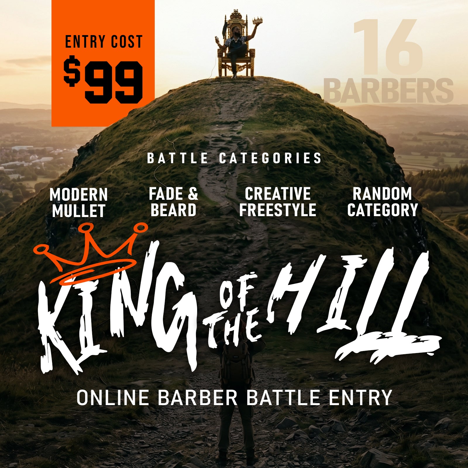 KING THE OF HILL Online Barber Battle Tournament Entry