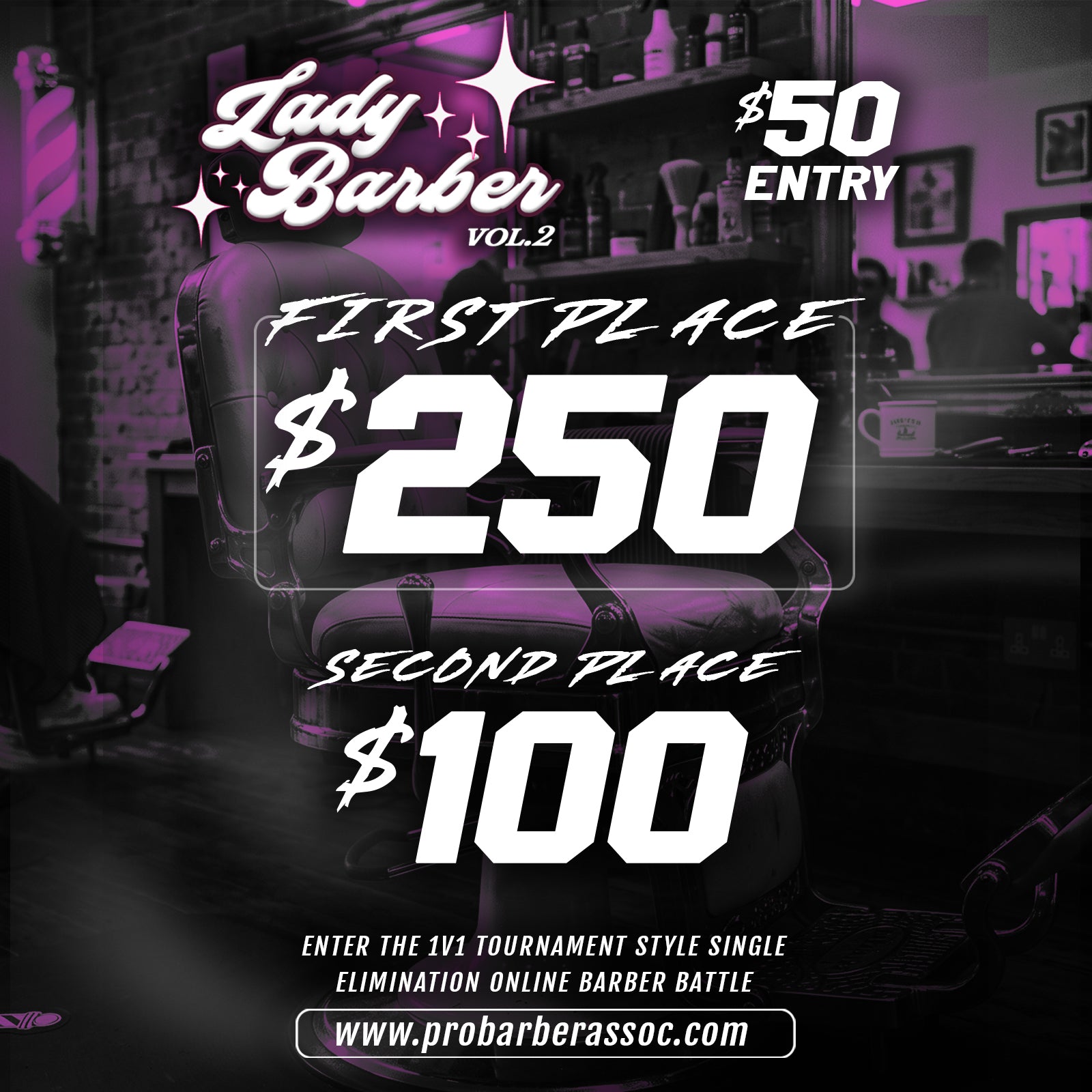 Lady Barber Vol.2 | Online Tournament Barber Battle